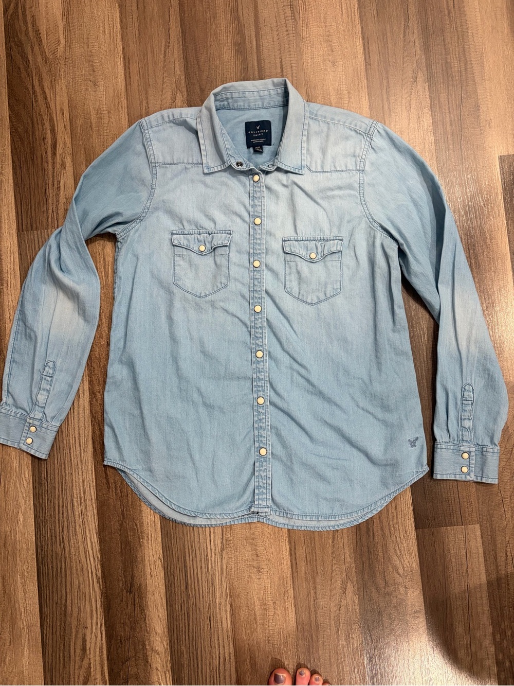 American Eagle Boyfriend Button Up Shirt